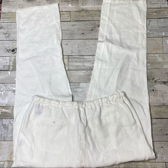 Neiman Marcus white linen pants - Picture 6 of 6